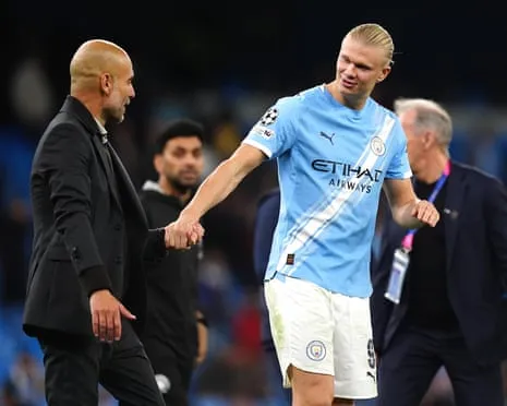 Haaland Becomes Part of Exclusive UCL 50-Goal Club, Hailed by Pep as CR7 and Lionel Messi's Equal