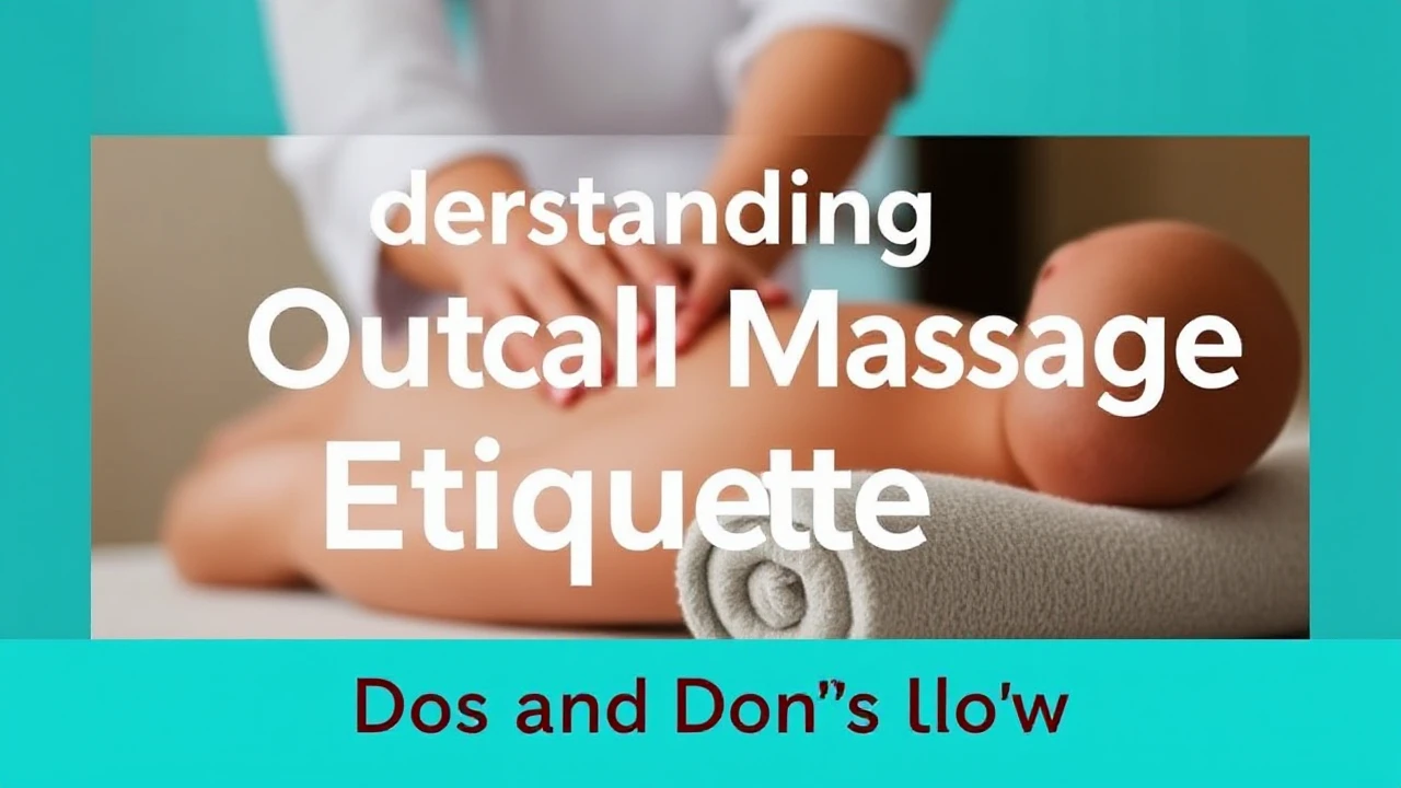 Understanding Outcall Massage Etiquette: Dos and Don'ts to Follow